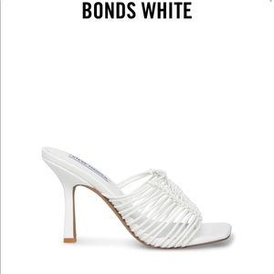 Steve Madden white Sandal Heels (7.5)
